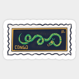 PostalStamp-Congo Sticker